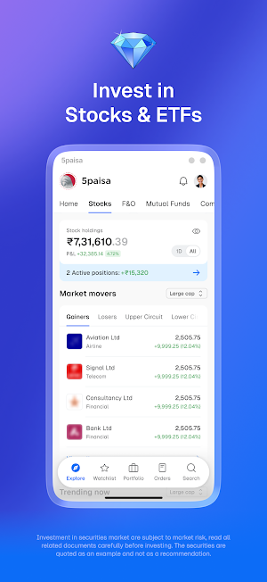 5paisa 2.0: F&O, Stocks, IPO Screenshot 1