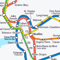 Marseille Metro Map 2025