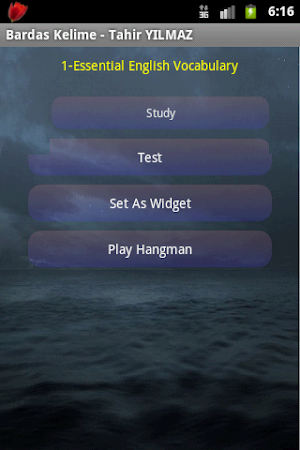 Vocabulary Learning App. Screenshot 2