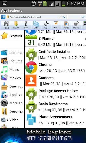 My Computer Mobile Explorer Screenshot 2