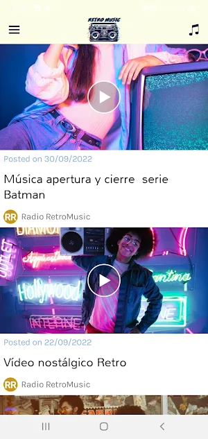 Radio Retromusic Chile Screenshot 2