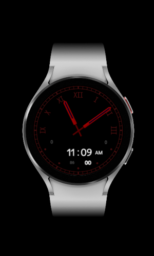 Black Simple2 Watch Face z83 Screenshot 2