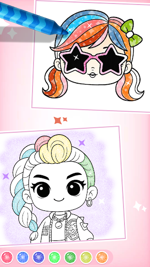 Doll Princess Coloring Games Screenshot 2
