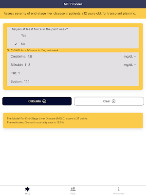 MELD Score Calculator - Liver Disease App Screenshot 3