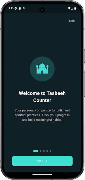 Tasbeeh Counter - Digital zikr Screenshot 1