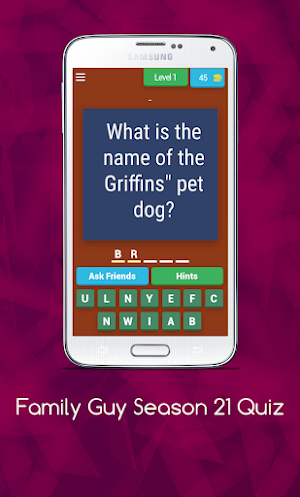 Family Guy Season 21 Quiz Screenshot 0