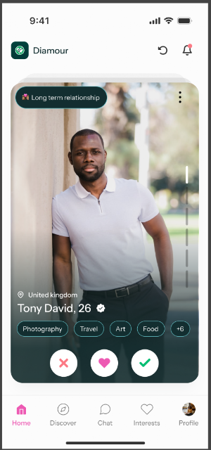 Diamour: Nigerian Dating Screenshot 2