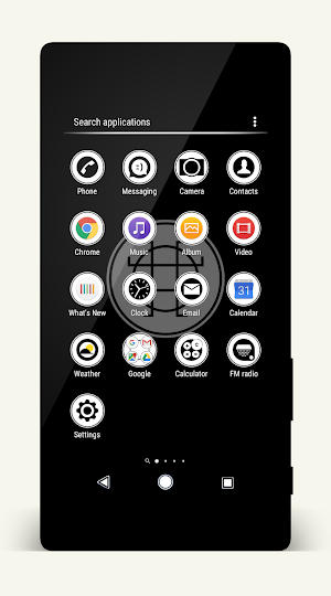 White & Black | Xperia™ Theme Screenshot 1