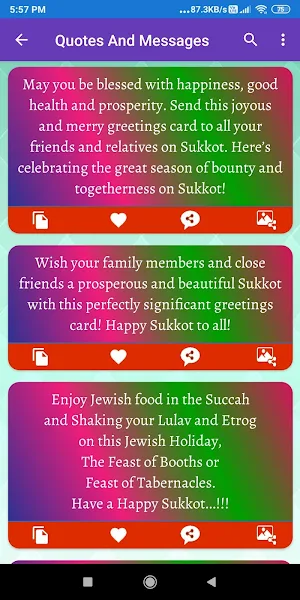 Jewish Festival Greetings: Photoframe, GIF, Quotes Screenshot 3