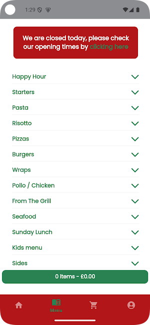 Fabios to Go Screenshot 1