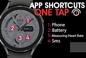 Dream 72 - White Watch Face Screenshot 3