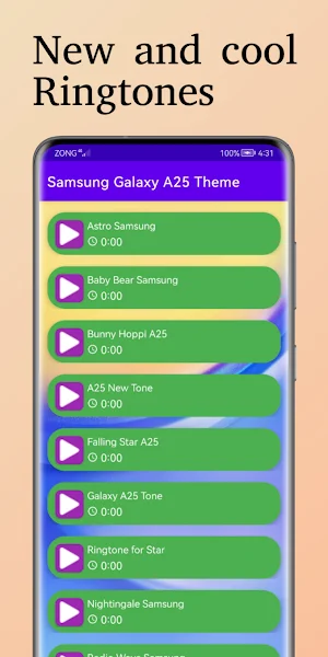 Samsung Galaxy A25 Theme Tones Screenshot 3