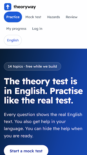 TheoryWay: UK Theory Test Screenshot 0