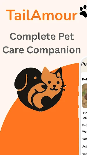 TailAmour - Pet Care Tracker Screenshot 0