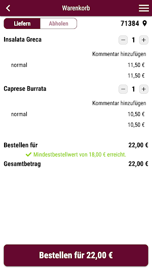 Restaurant Anni Lieferservice Screenshot 1