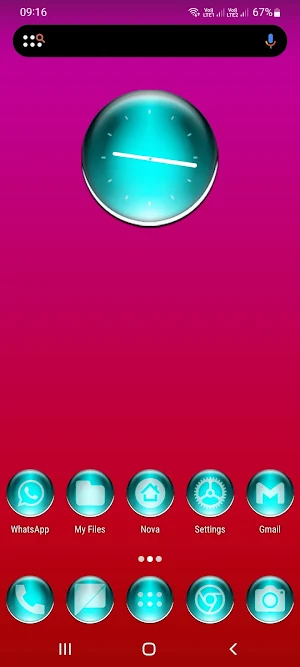 Cyan Pixl Glass Icon Pack Screenshot 0