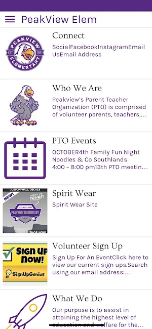 Peakview Elementary Screenshot 1
