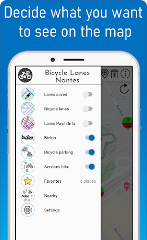 Bicycle lanes Nantes Screenshot 1