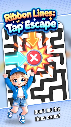 Ribbon Lines: Tap Escape Screenshot 1