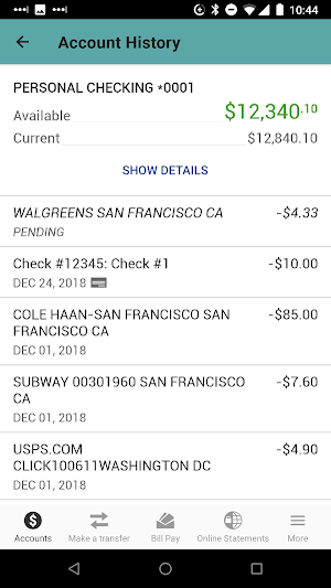 Olympia Credit Union Screenshot 1