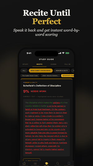 Cadet Handbook Screenshot 1