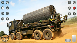 Army Truck Cargo Transport 2021 : Cargo Truck Game Screenshot 1