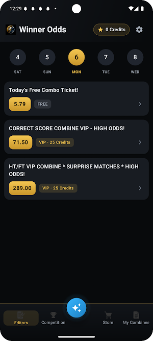 Winner Odds Screenshot 1