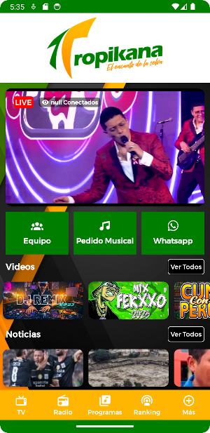 Tropikana Radio Tv Screenshot 1