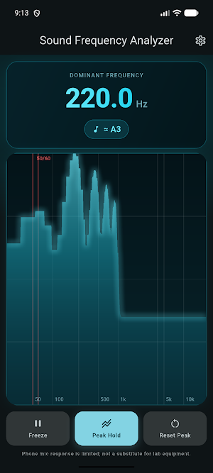 Sound Frequency Analyzer Screenshot 2