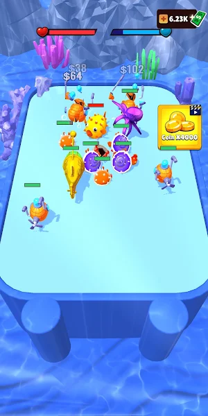 Deep Sea Wars-Merge Evolution Screenshot 1