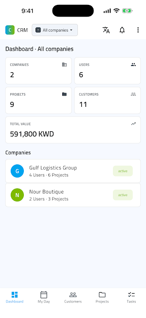CRM — Customers & Projects Screenshot 3