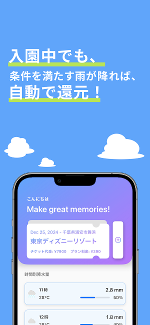 LinkTrip - 雨が降ればチケット代全額還元 Screenshot 2