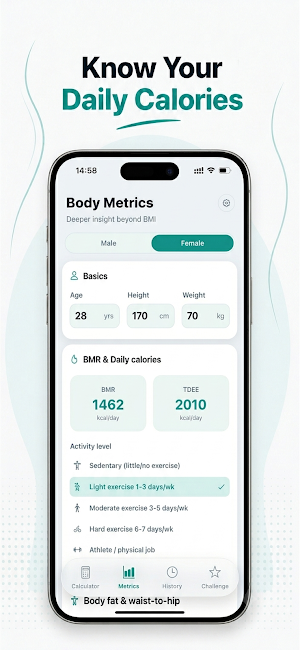 BMI Calculator: Ideal Weight Screenshot 1