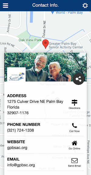 Greater Palm Bay Sr Act Center Screenshot 2