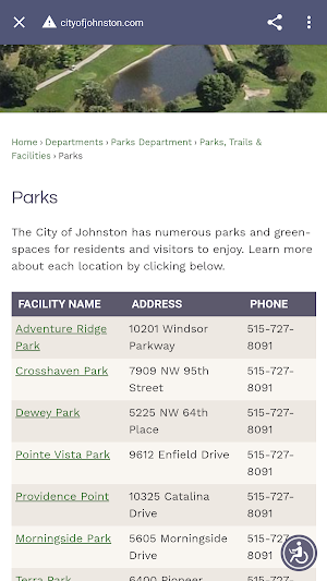 City of Johnston, IA Screenshot 3