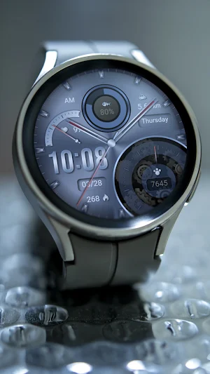 Daisy Blue Quartz For Wear OS Screenshot 3
