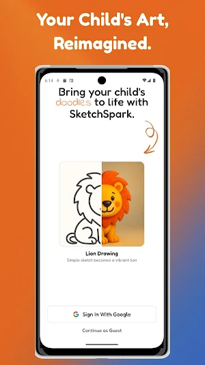 SketchSpark: Kids Art AI Magic Screenshot 0