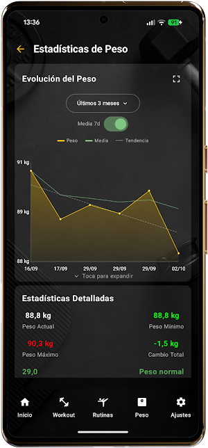 ARX: Entrenamiento y Nutrición Screenshot 3
