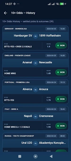 Score Expert - 2+ Odds Tips Screenshot 2