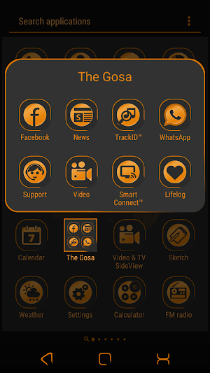 Orange moon | Xperia™Theme  + icons Screenshot 3