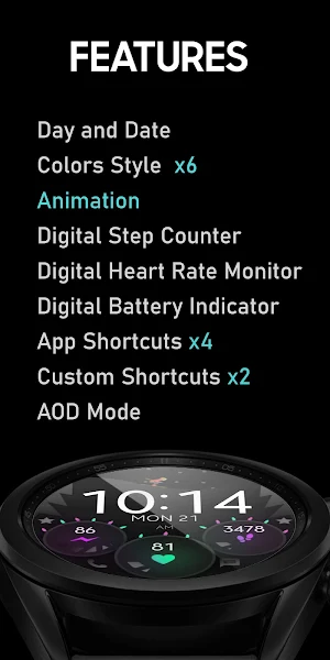 Christmas Animated Watch Face Screenshot 1