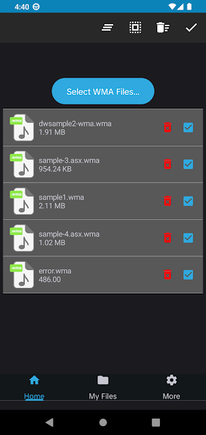 WMA to MP3 Converter Screenshot 1
