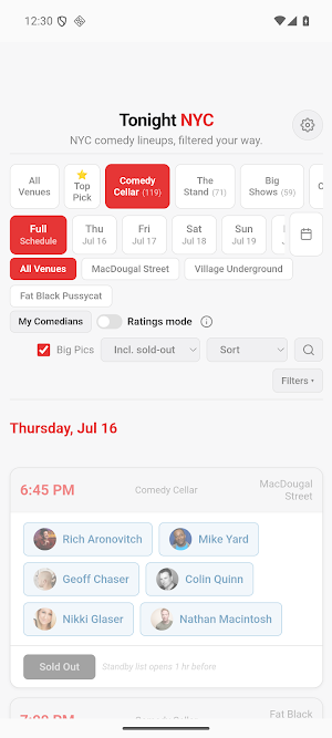 Tonight NYC Screenshot 1