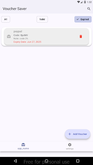 Voucher Saver Screenshot 3