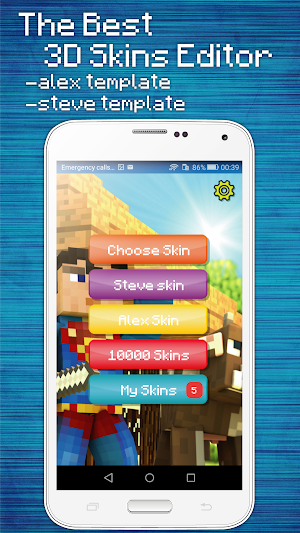 Skins Editor for Minecraft PE (3D) Screenshot 0