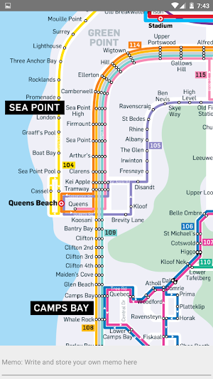 CAPE TOWN MYCITI BUS ROUTE MAP Screenshot 2
