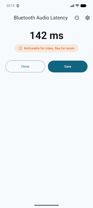 Bluetooth Audio Latency Screenshot 2