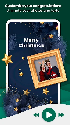 Animated Christmas Cards Maker Screenshot 1