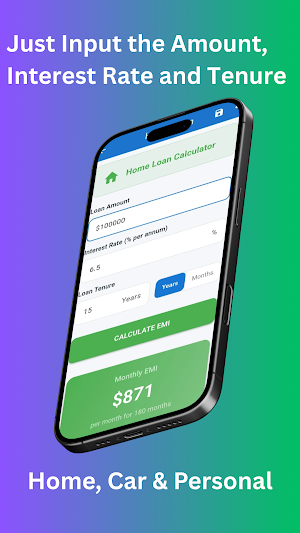 Smart Loan & EMI Calculator Screenshot 1