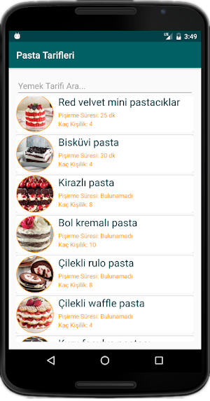 İnternetsiz Pasta Tarifleri Screenshot 1